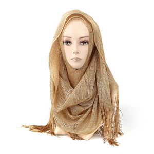 China wholesale silk fishnet head scarf