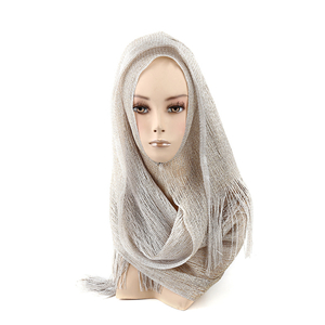 China wholesale silk fishnet head scarf
