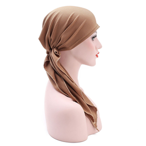Wholesale jacquard stretch Muslim head scarf