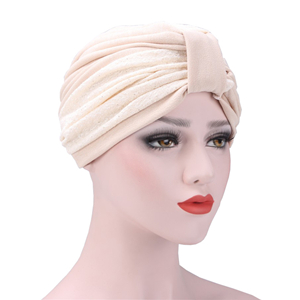 China wholesale bicolor pleated fold Muslim head scarf