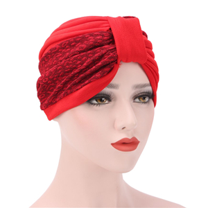 China wholesale bicolor pleated fold Muslim head scarf