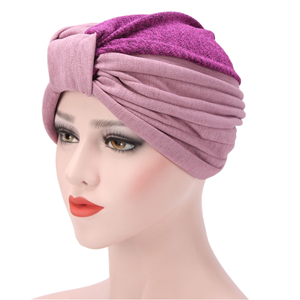 China wholesale bicolor pleated fold Muslim head scarf