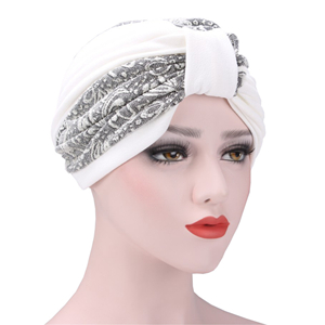 China wholesale bicolor pleated fold Muslim head scarf