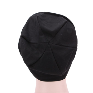 Monochrome four fold warm head scarf whoolesale from china