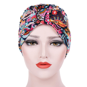 China wholesale floral cotton Muslim head scarf