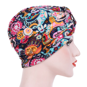 China wholesale floral cotton Muslim head scarf