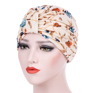 China wholesale floral cotton Muslim head scarf
