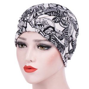 China wholesale floral cotton Muslim head scarf