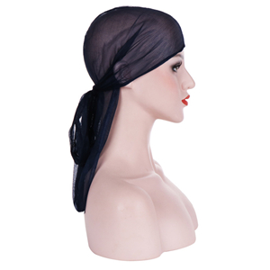 Elastic light cloth long tail head scarf cheap from china