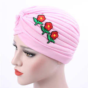 Pure color applique fold Muslim head scarf cheap from china