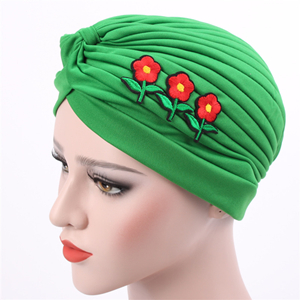 Pure color applique fold Muslim head scarf cheap from china