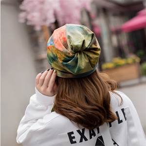 Wholesale tie-dyed cotton breathable head scarf
