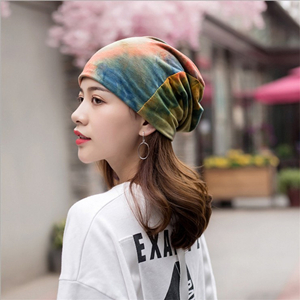 Wholesale tie-dyed cotton breathable head scarf