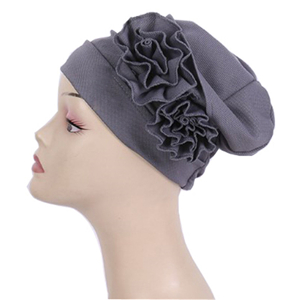 Corn grain double flower fold Dubai cheap head scarf