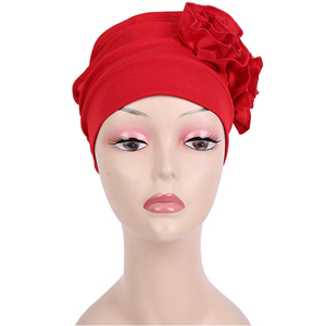 Corn grain double flower fold Dubai cheap head scarf