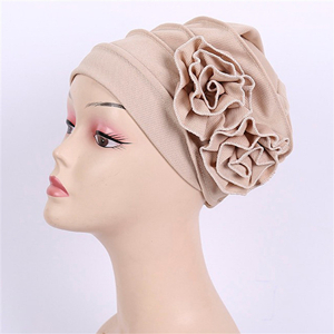 Corn grain double flower fold Dubai cheap head scarf