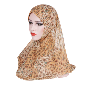 Chiffon print muslim wholesale head scarf