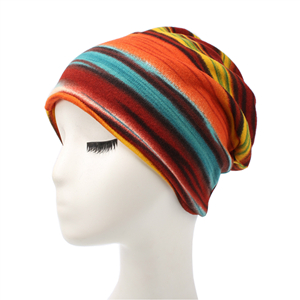 Colorful horizontal stripe head scarf cheap from china