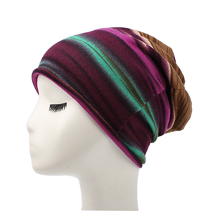 Colorful horizontal stripe head scarf cheap from china
