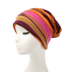 Colorful horizontal stripe head scarf cheap from china