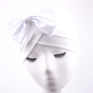 China cheap solid color fold bow Muslim head scarf