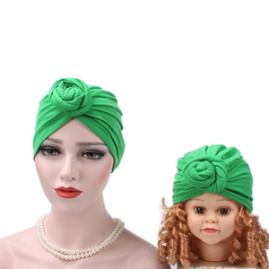 China wholesale parent-child knot drum headscarf