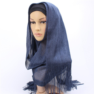Bright silk ribbon Muslim head scarf cheap from china