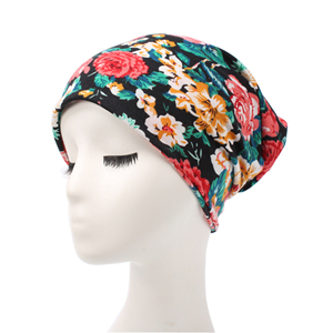 Elastic floral head scarf cheap from china