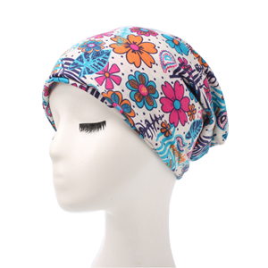 Elastic floral head scarf cheap from china