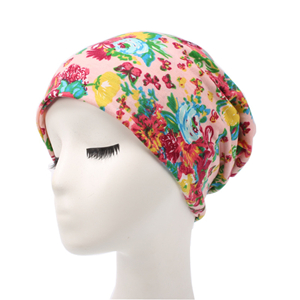 Elastic floral head scarf cheap from china