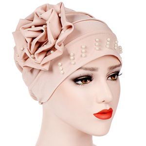 Plain coloured plaited beaded Muslim cheap headscarf