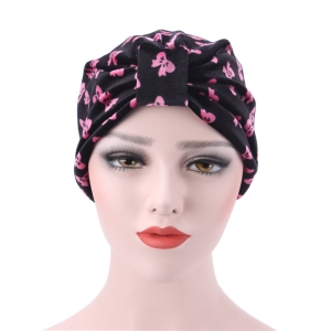 Cheap leopard-print butterfly Muslim flannelette headscarf
