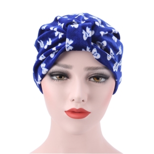 Cheap leopard-print butterfly Muslim flannelette headscarf