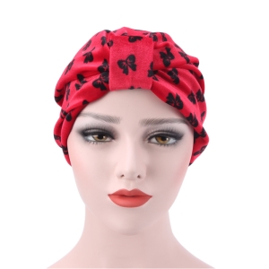 Cheap leopard-print butterfly Muslim flannelette headscarf