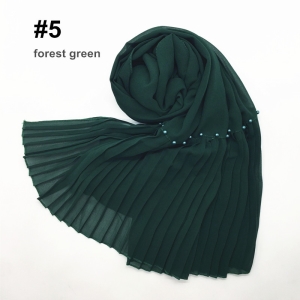 Solid color lace nails color crumpled chiffon scarf