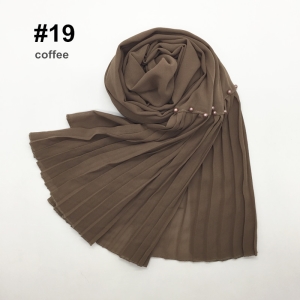 Solid color lace nails color crumpled chiffon scarf