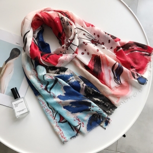 Blooming stamping cotton national wind cheap scarf
