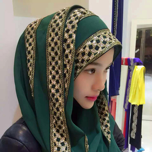 Pearl chiffon sacrifice long terms muslim headscarf