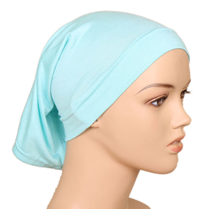 Monochrome high elastic cotton muslim cheap headscarf