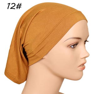 Monochrome high elastic cotton muslim cheap headscarf