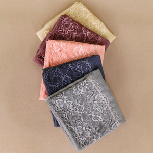 Wholesale monochrome lace edge cotton stitching large scarf