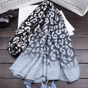 Wholesale leopard print cotton sunscreen scarf