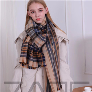 Wool plaid scarf cheap from China