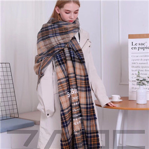 Wool plaid scarf cheap from China