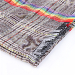 Cheap British color stripe plaid pattern warm scarf