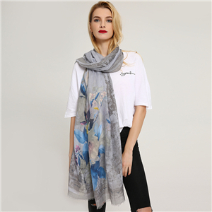 Wholesale printed cotton sunshade scarf