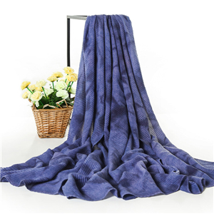 Wholesale solid color pleated cotton decorative scarf