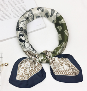 Wholesale Silk cotton 70cm square scarf cashew flower scarf