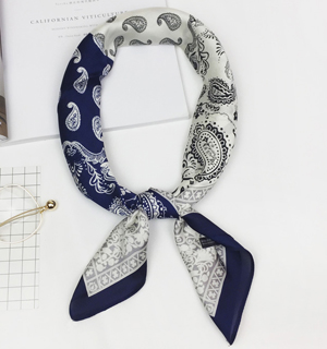 Wholesale Silk cotton 70cm square scarf cashew flower scarf