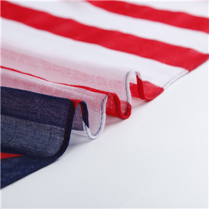 Cotton striped flag pattern scarf wholesale from China
